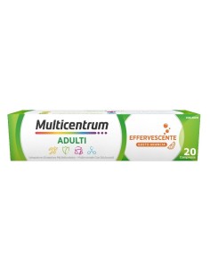 Multicentrum Adulti Effervescente Integratore Alimentare Multivitaminico Vitamina B C D3 Ferro 20 Compresse